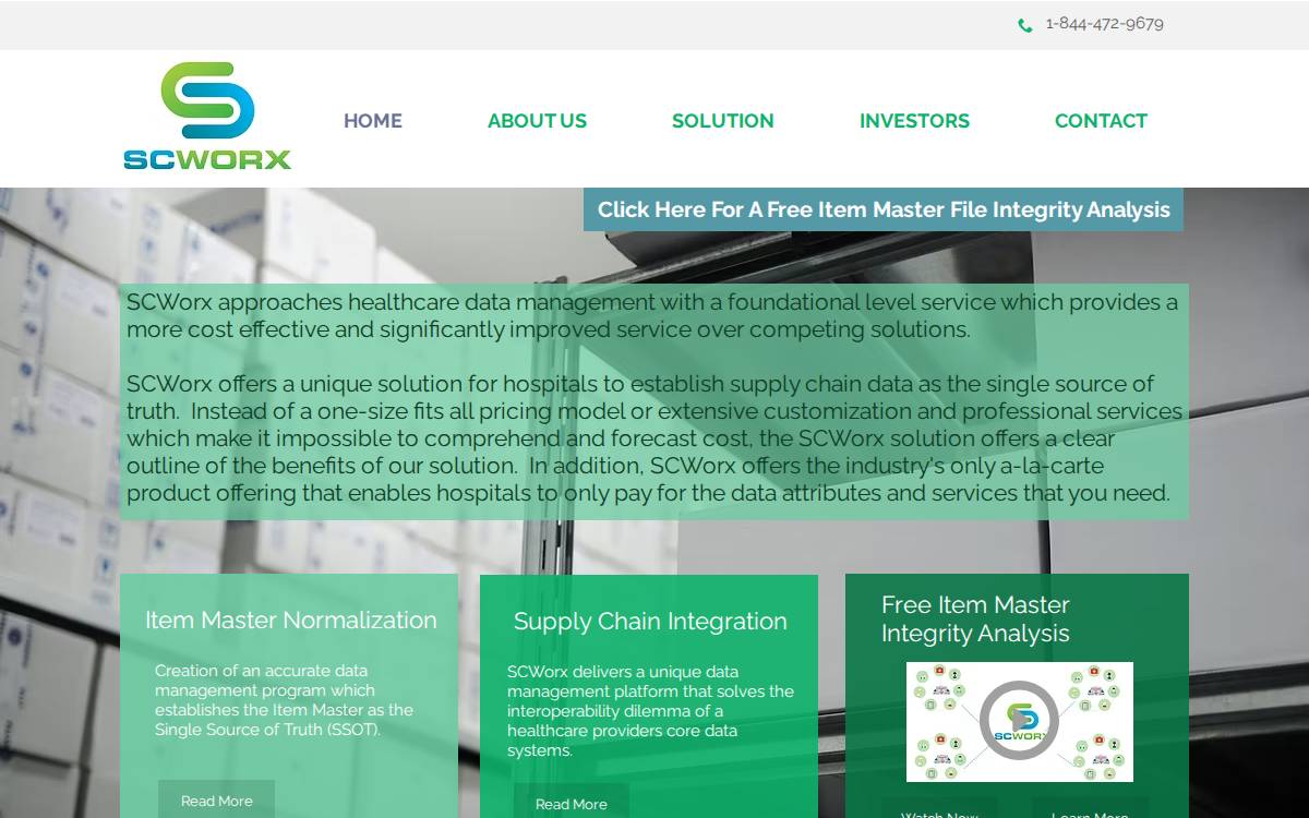 SCWorx website preview