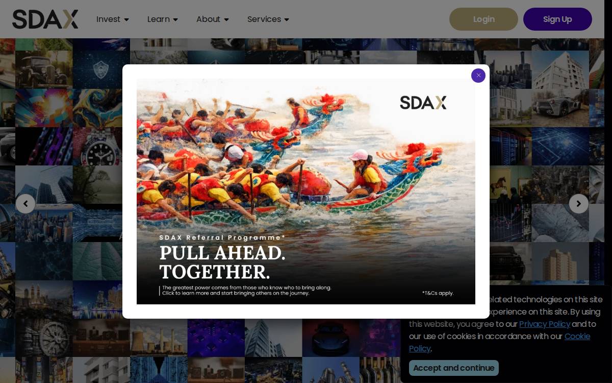 SDAX website preview