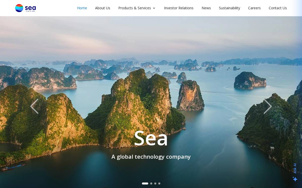 Sea website preview
