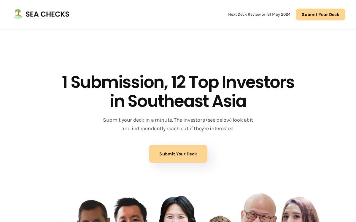 SEA Checks website preview
