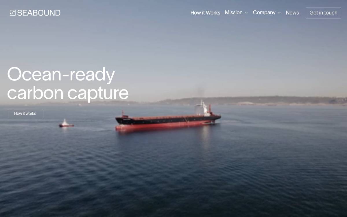 Seabound website preview