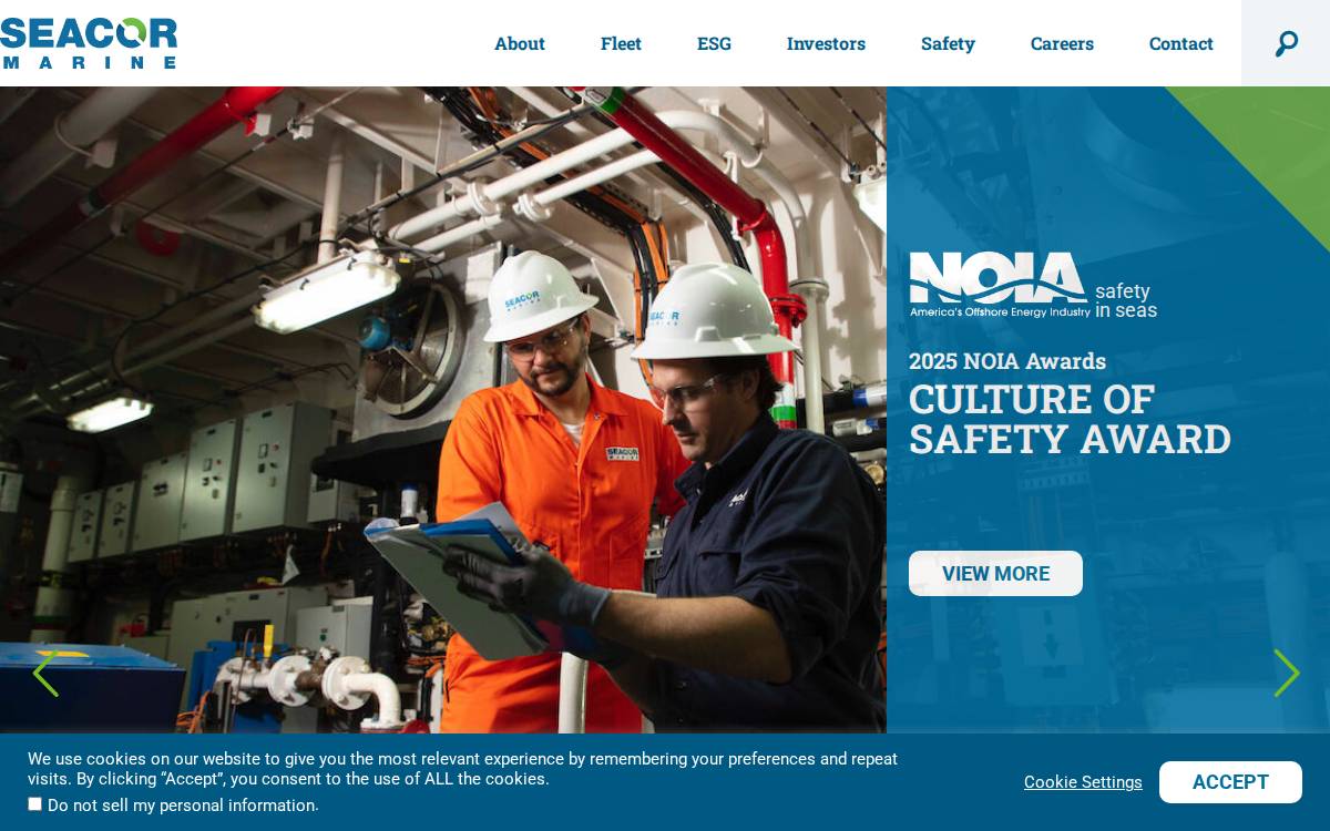 SEACOR Marine Holdings website preview