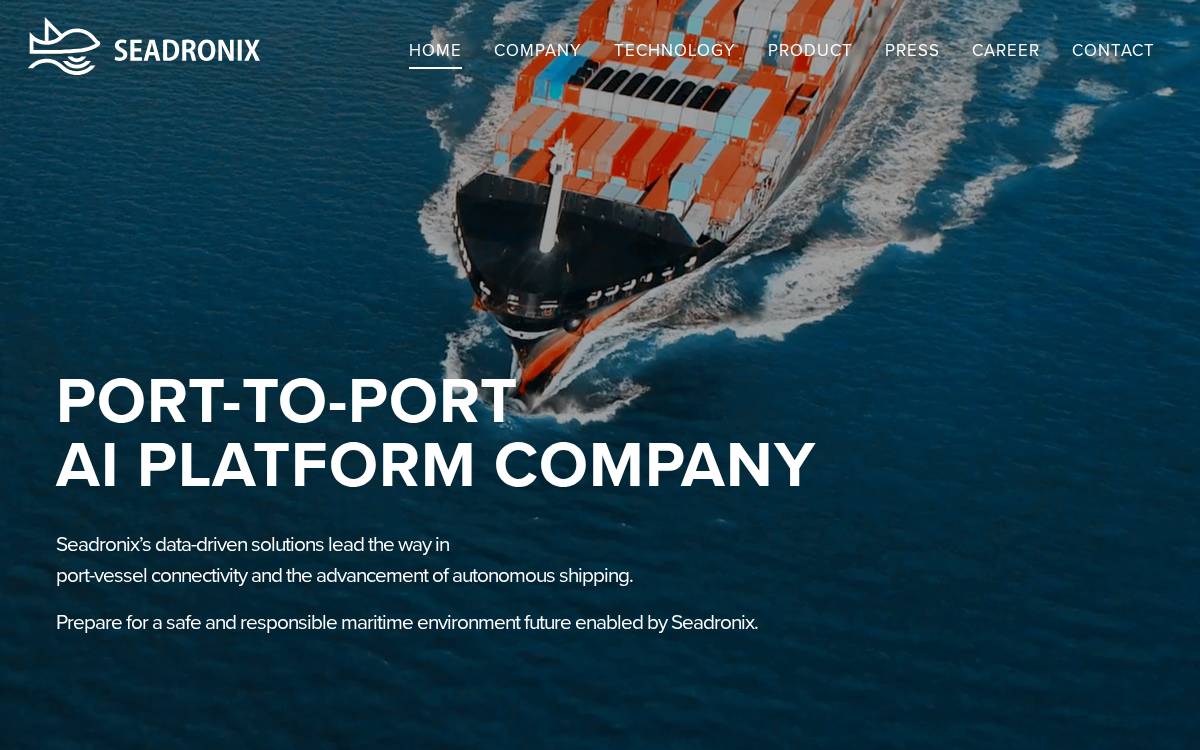 Seadronix website preview