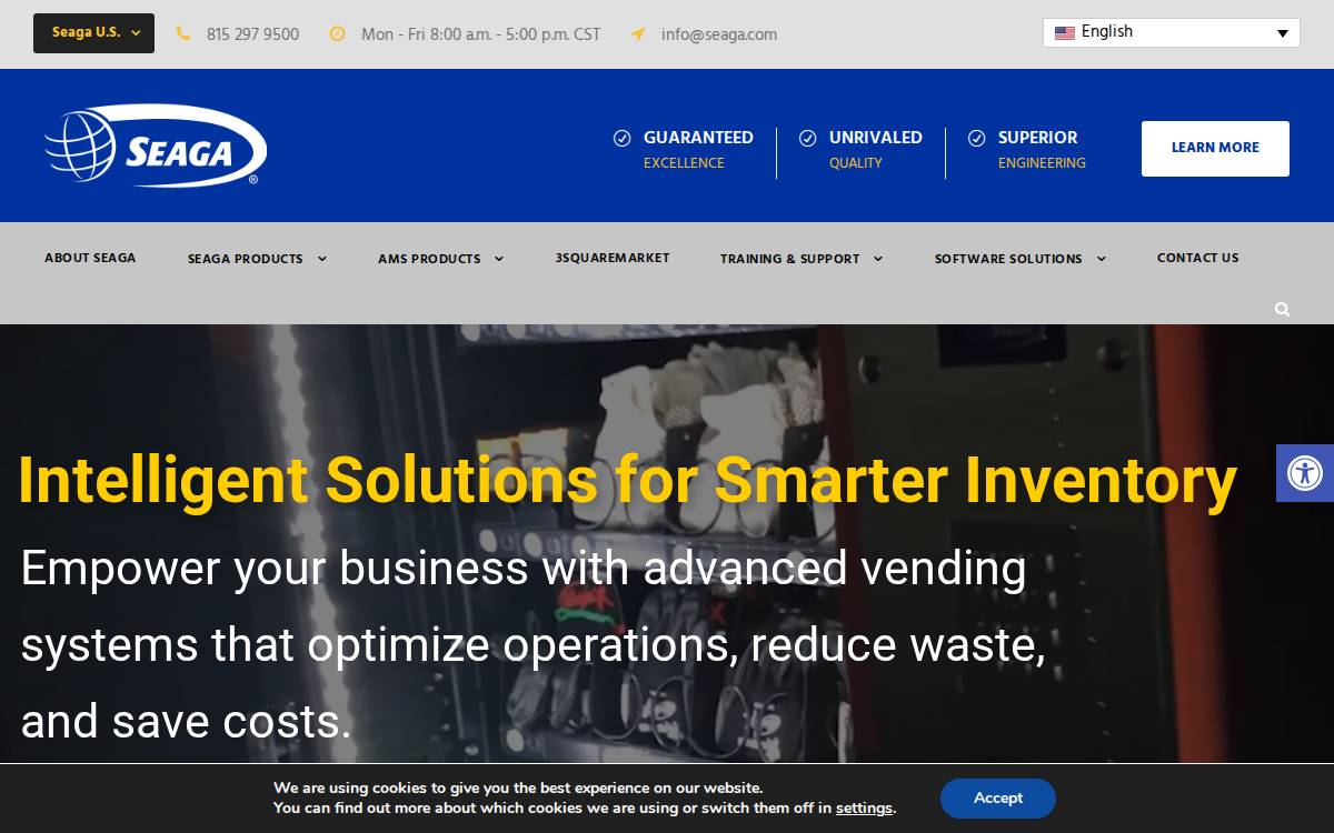 Seaga website preview