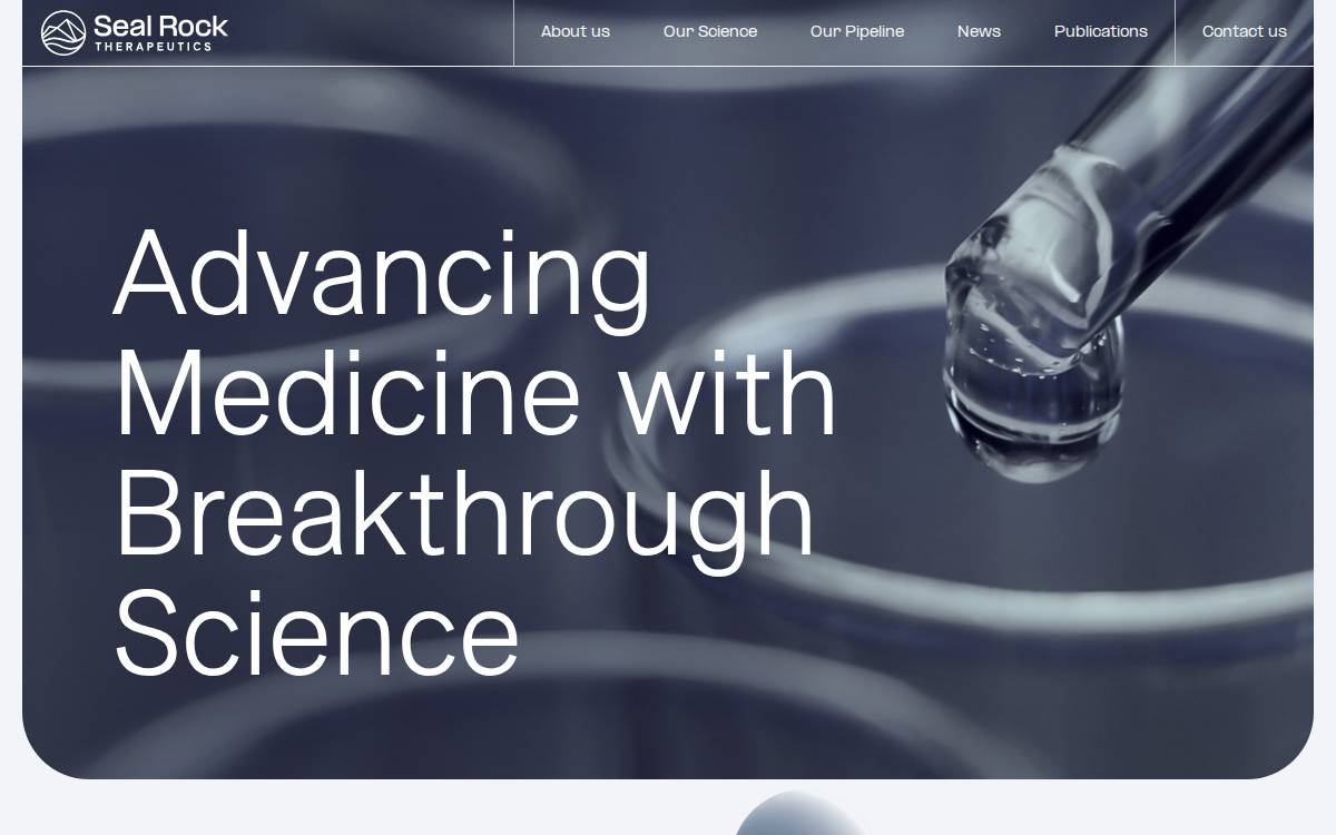 Seal Rock Therapeutics website preview