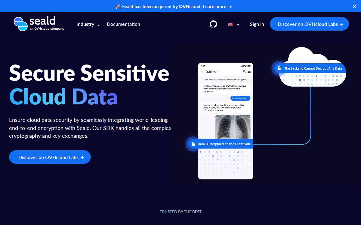 Seald website preview