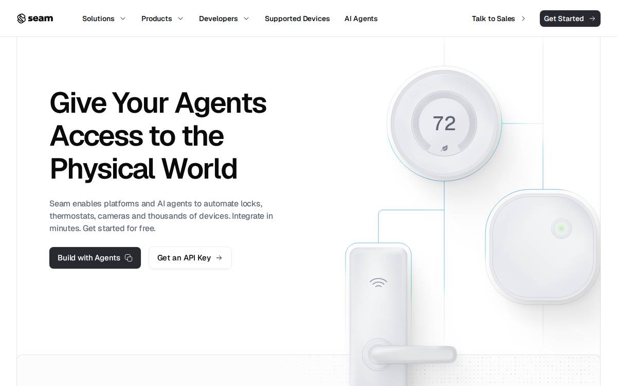 Seam website preview