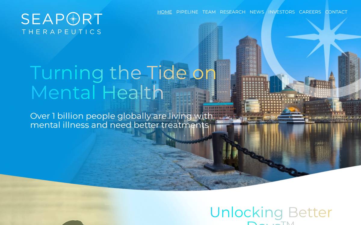 Seaport Therapeutics website preview