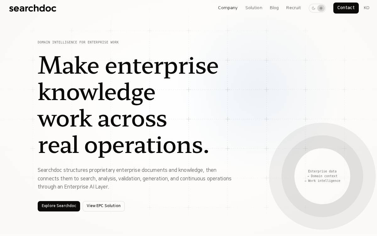 SearchDoc website preview