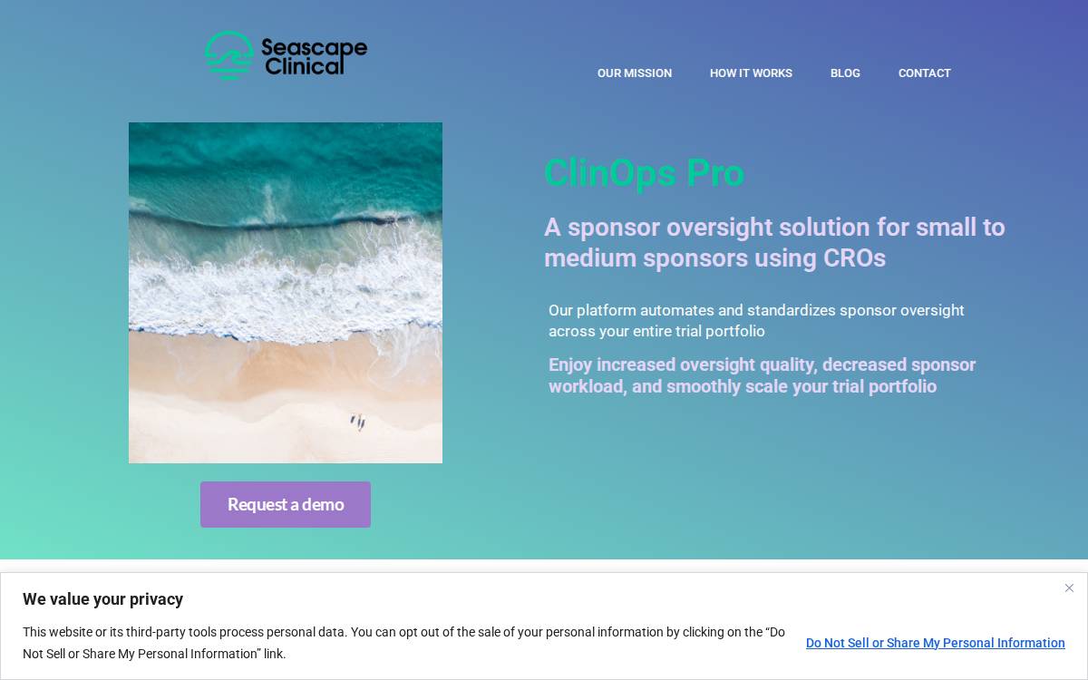 Seascape Clinical website preview