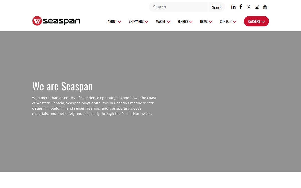Seaspan website preview