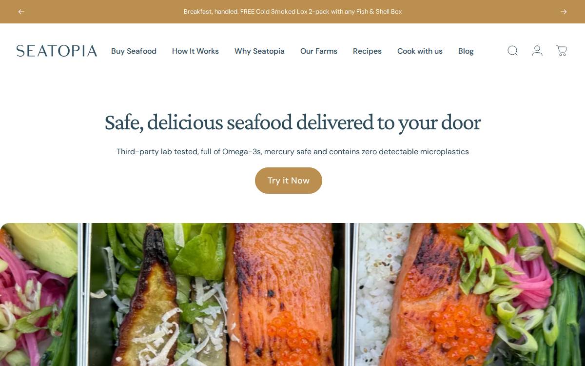 Seatopia website preview