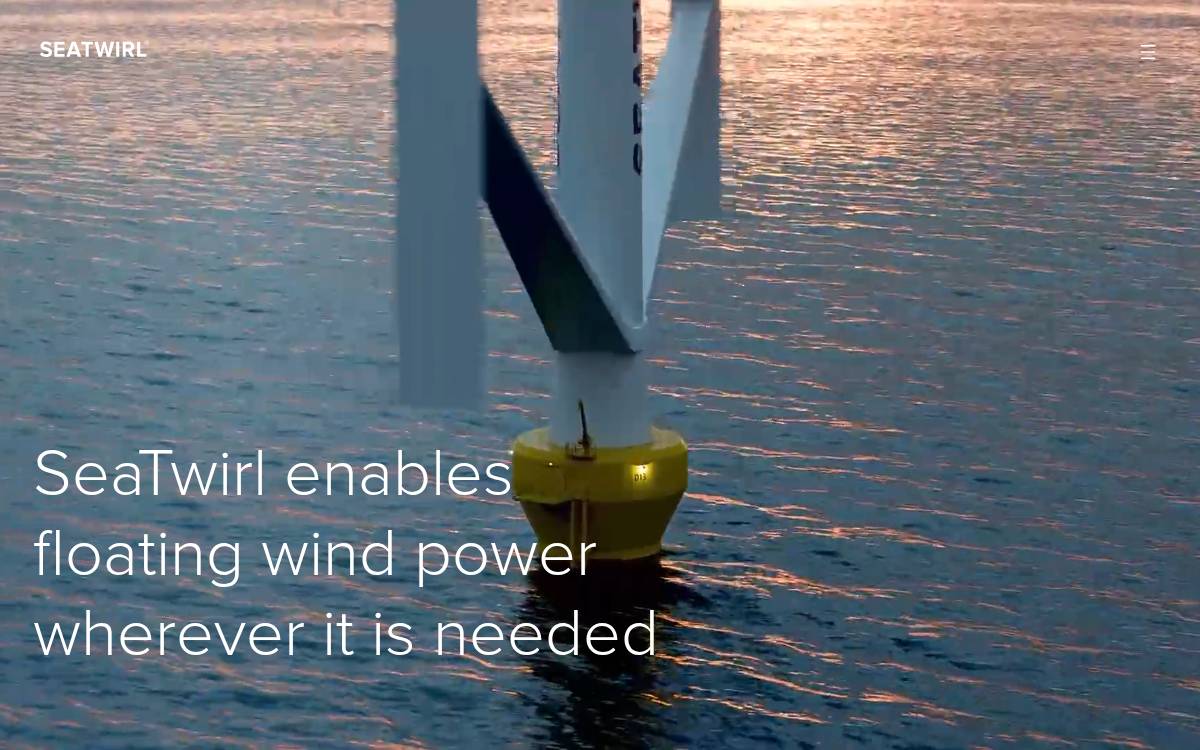 SeaTwirl website preview