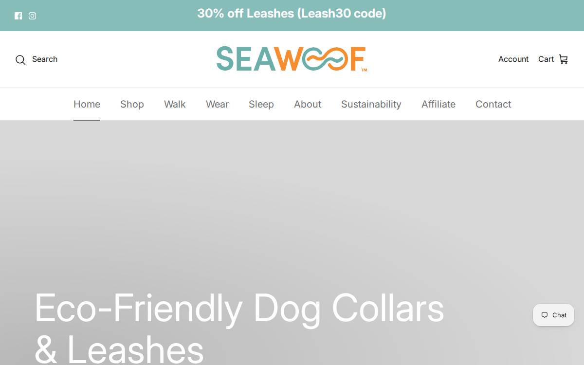 Seawoof website preview