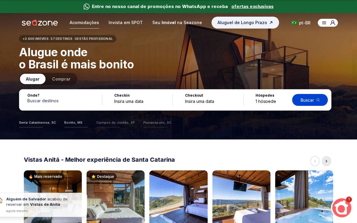Seazone website preview
