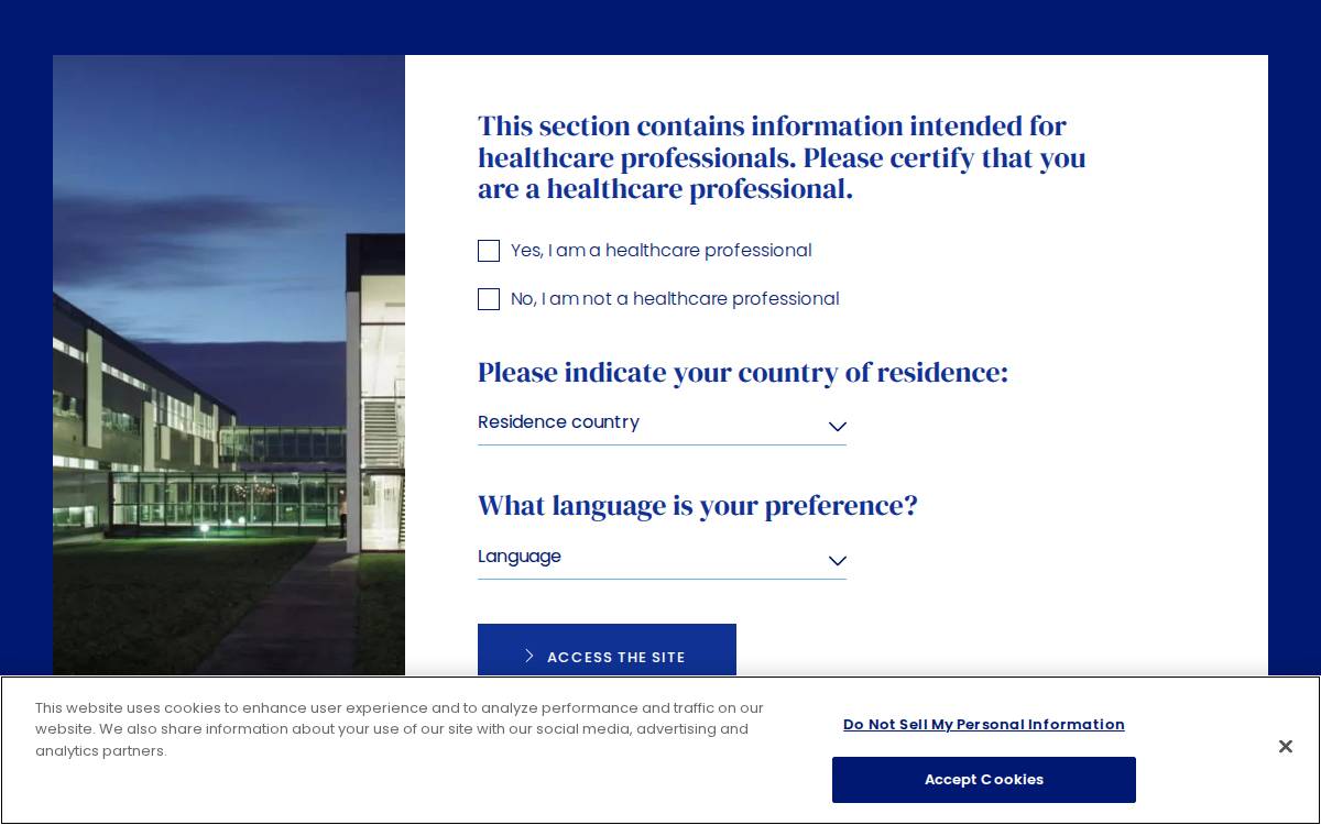 Sebia website preview