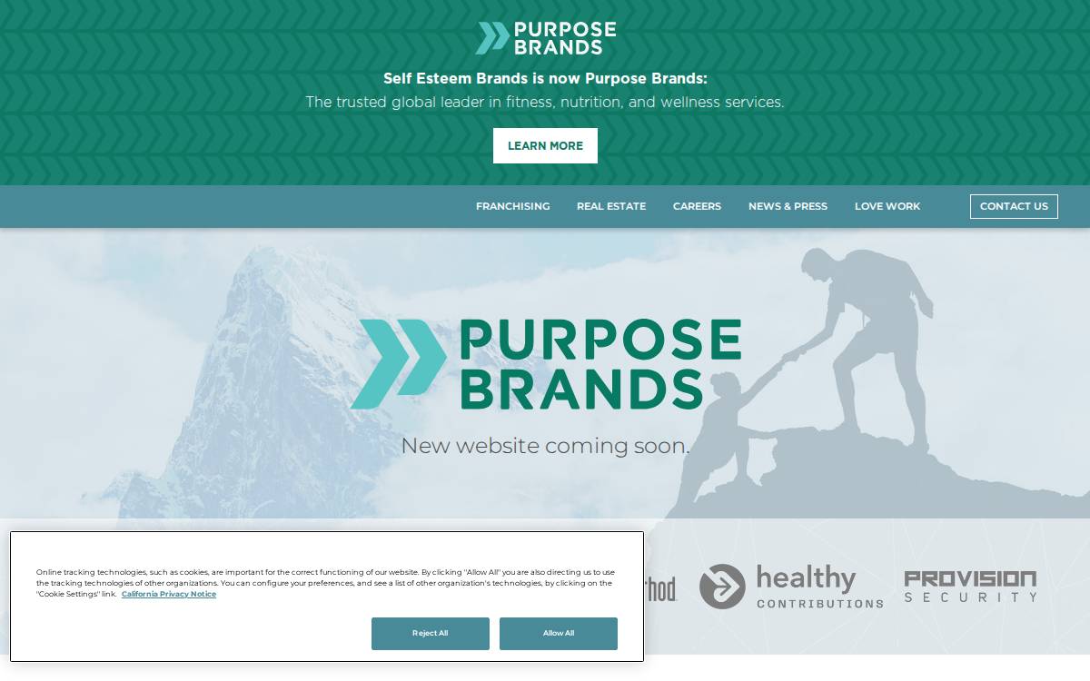 Sebrands website preview