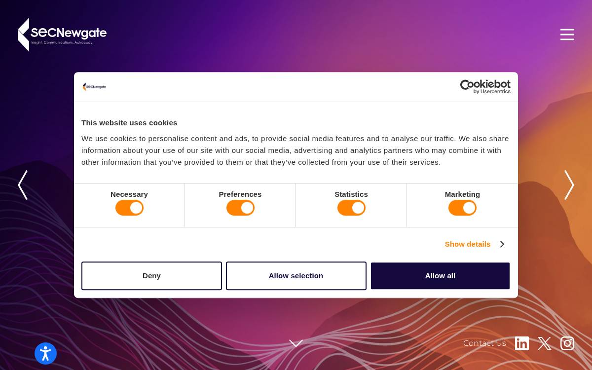 Sec Newgate website preview