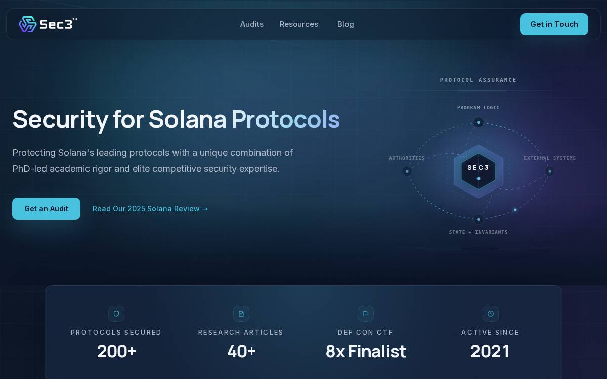 Sec3 website preview