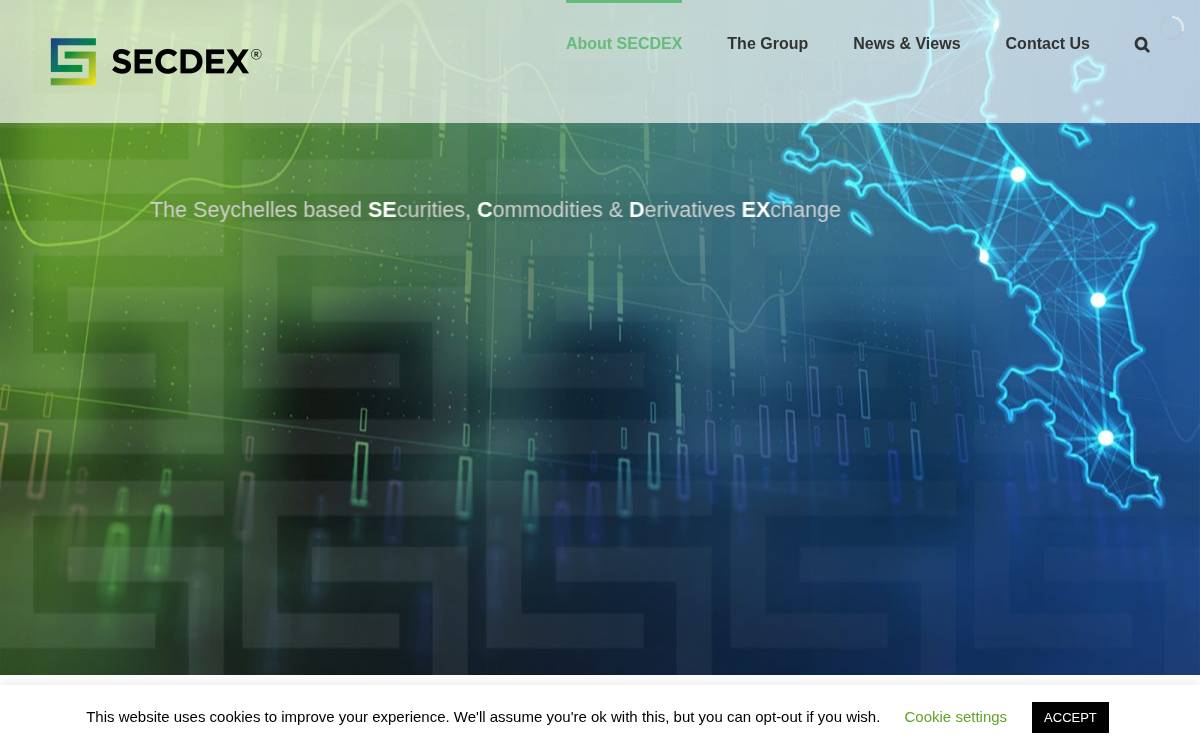 SECDEX Group website preview