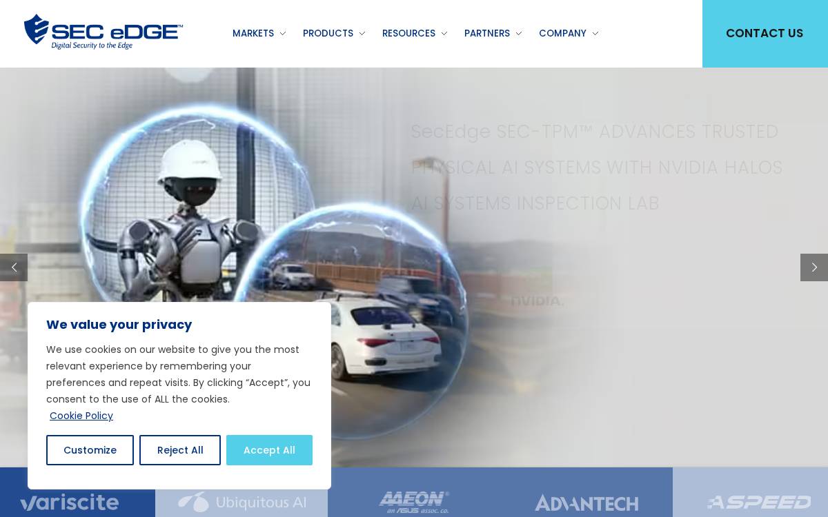 Secedge website preview