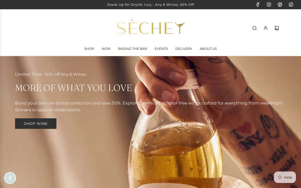 Sechey website preview