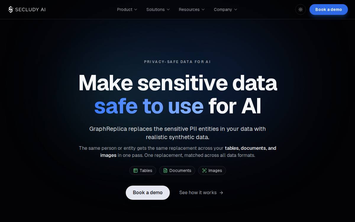 Secludy website preview