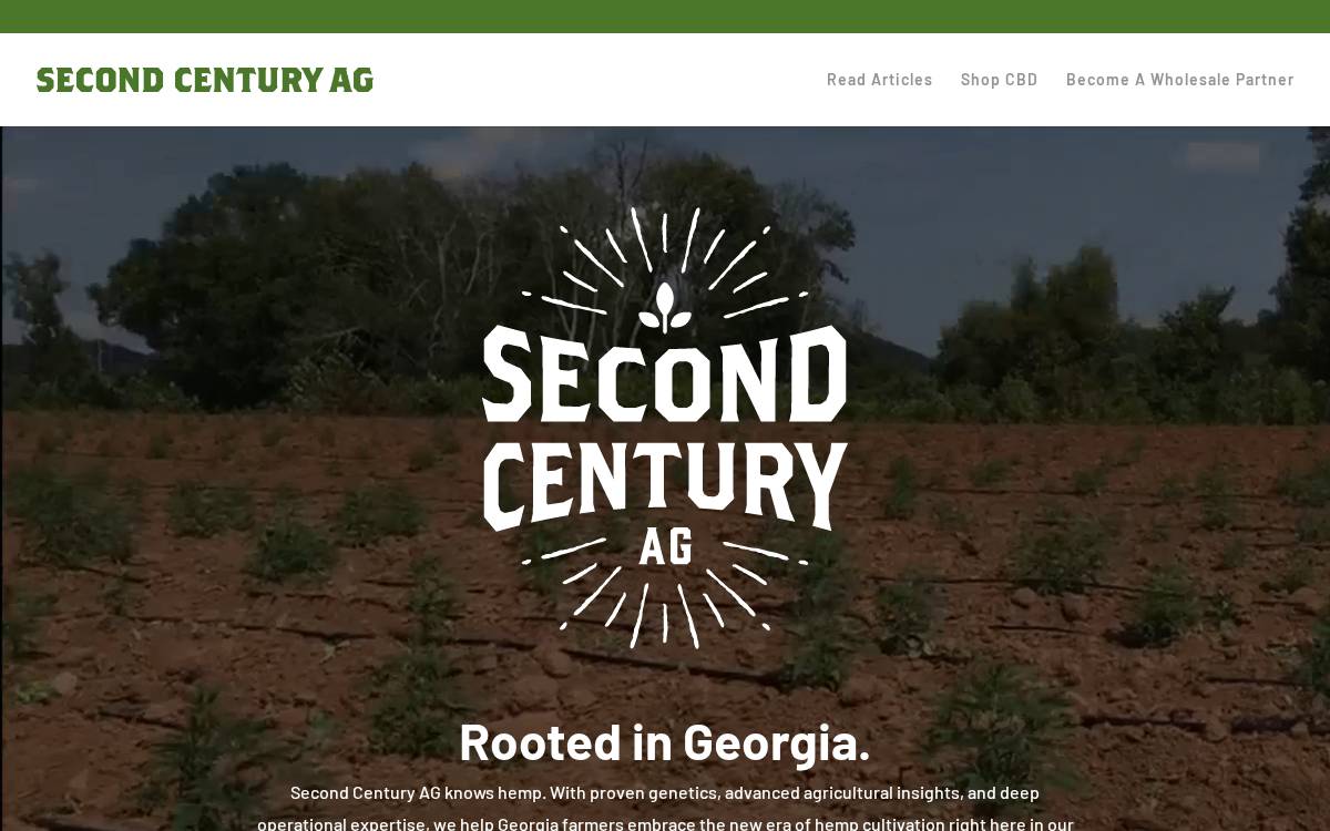 Second Century Ag website preview
