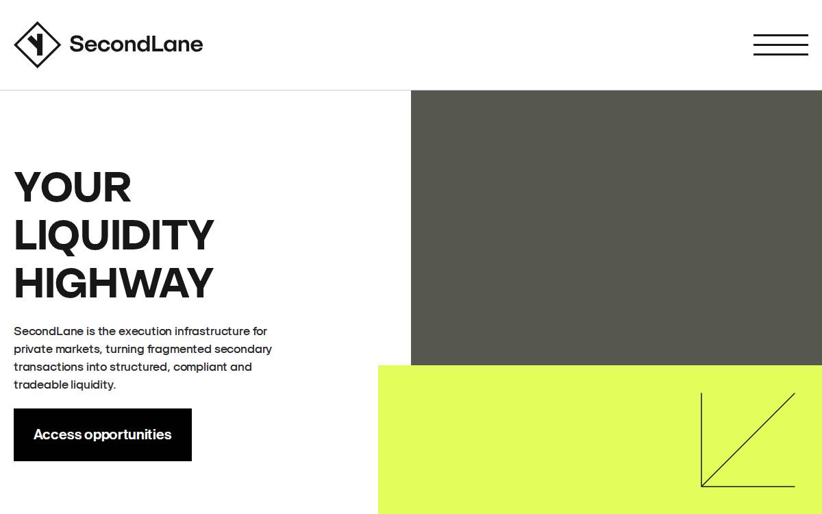 Second lane website preview