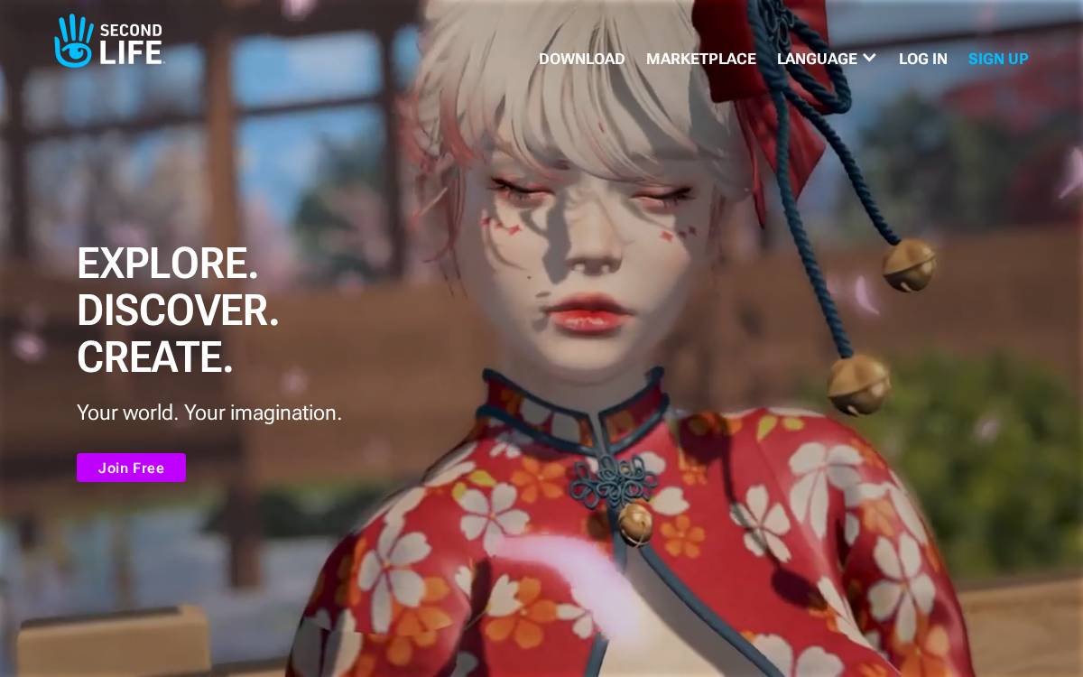 Second Life website preview