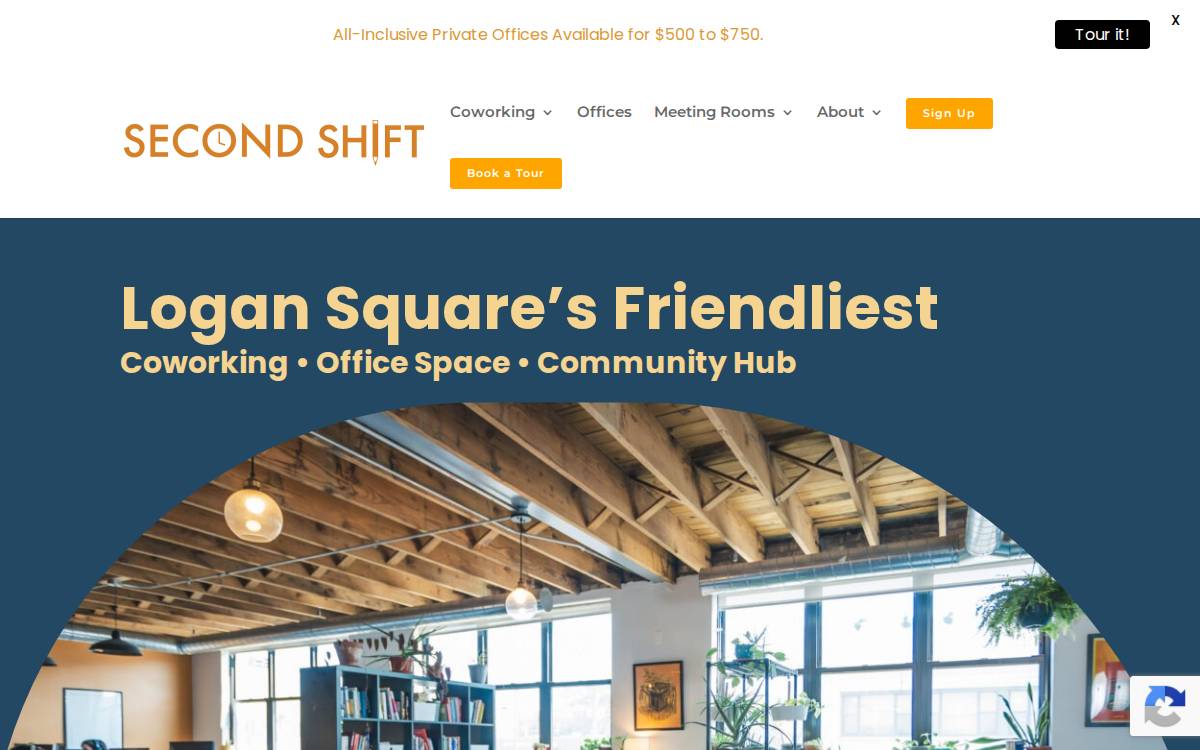 Second Shift website preview