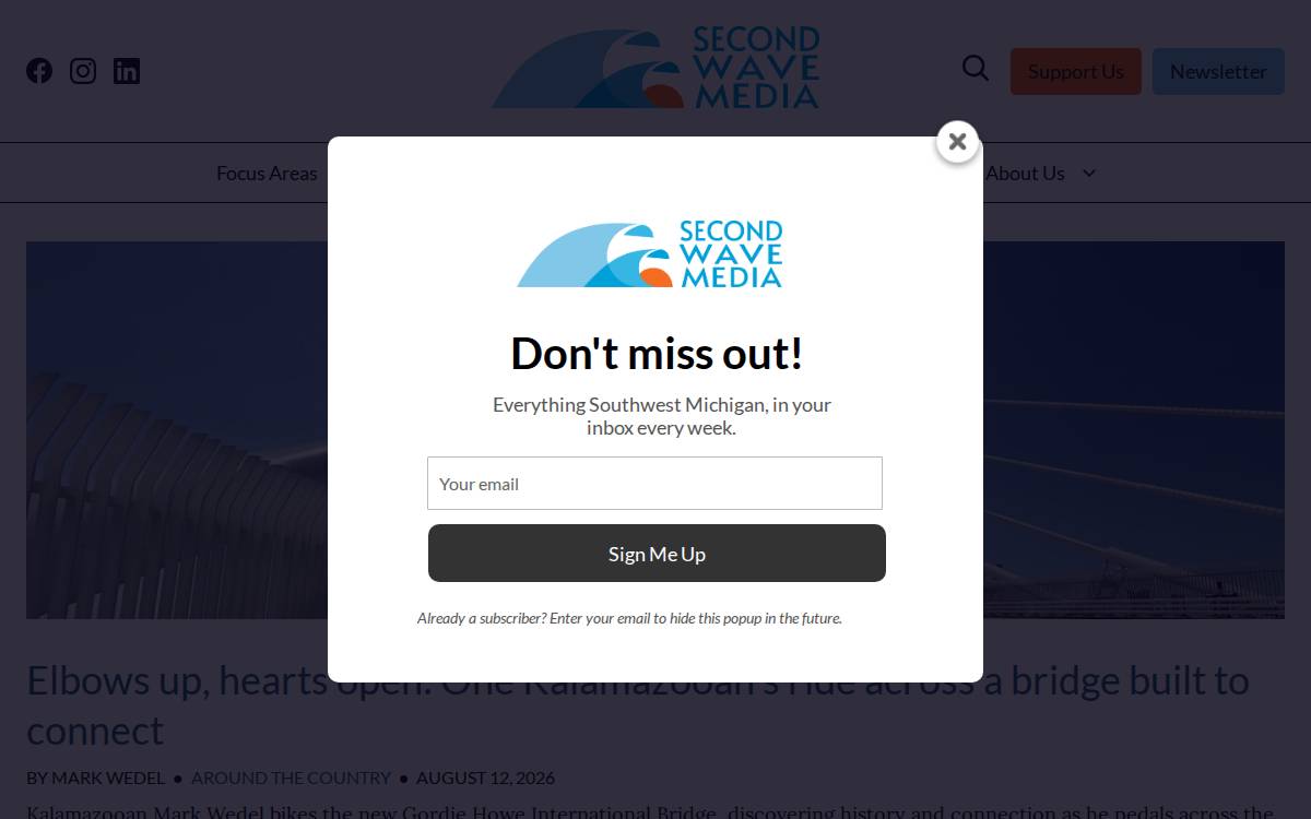 Secondwavemedia website preview