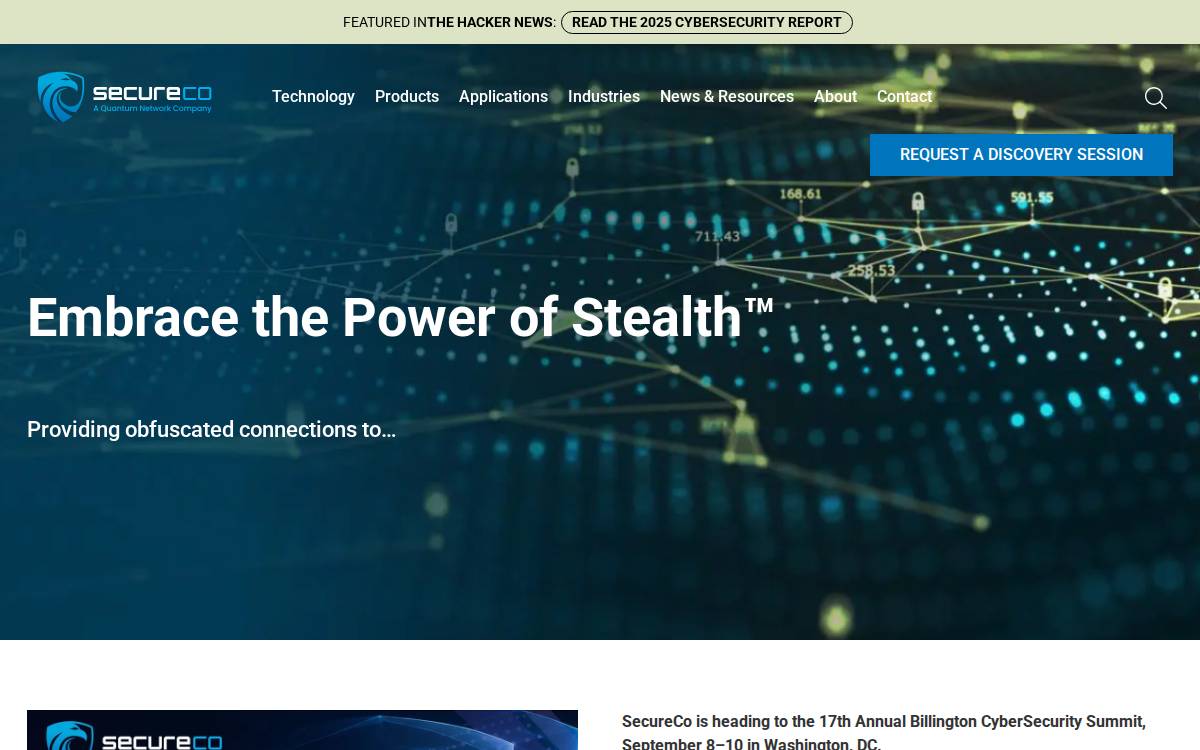 SecureCo website preview