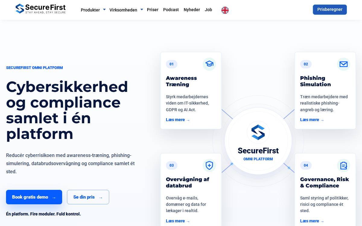 SecureFirst website preview