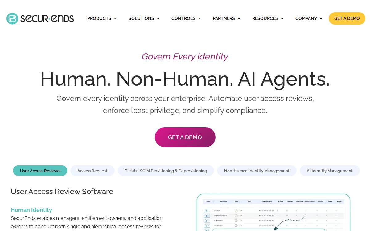 SecurEnds website preview