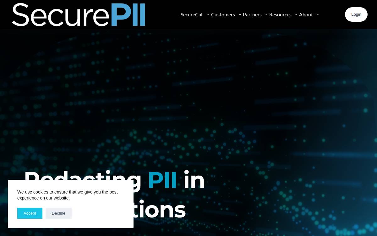 SecurePII website preview