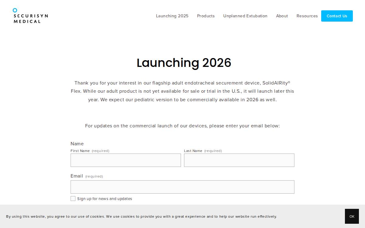Securisyn Medical website preview