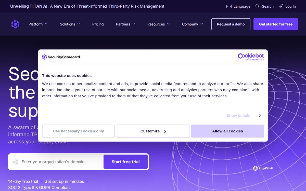 Security Scorecard website preview