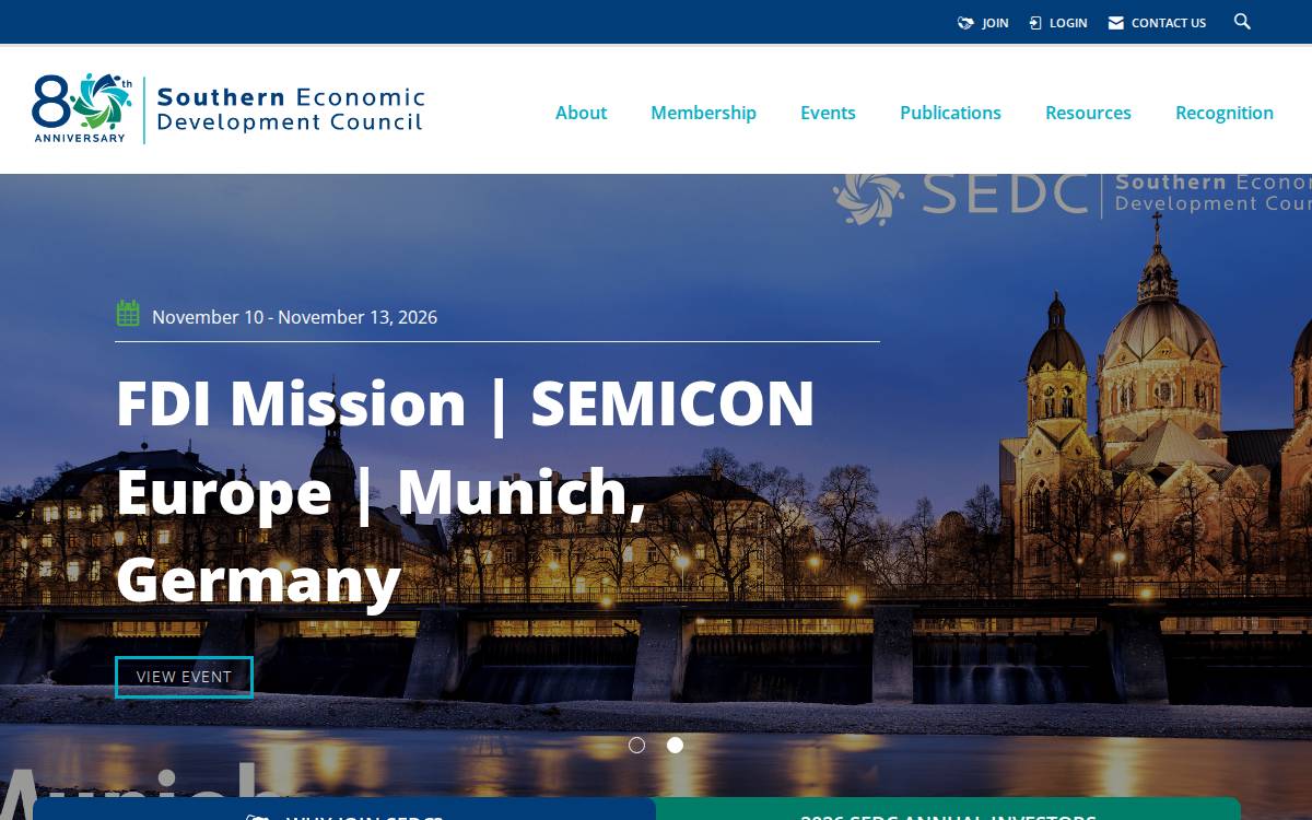 SEDC website preview