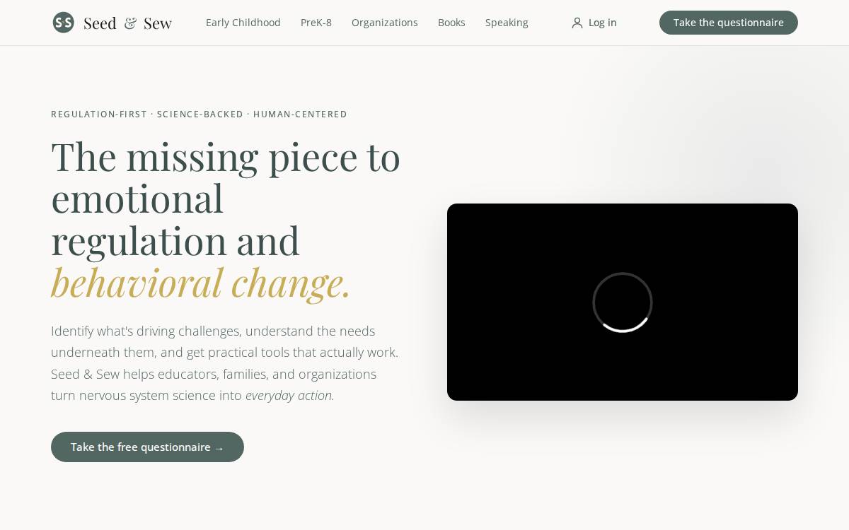 Seed & Sew website preview