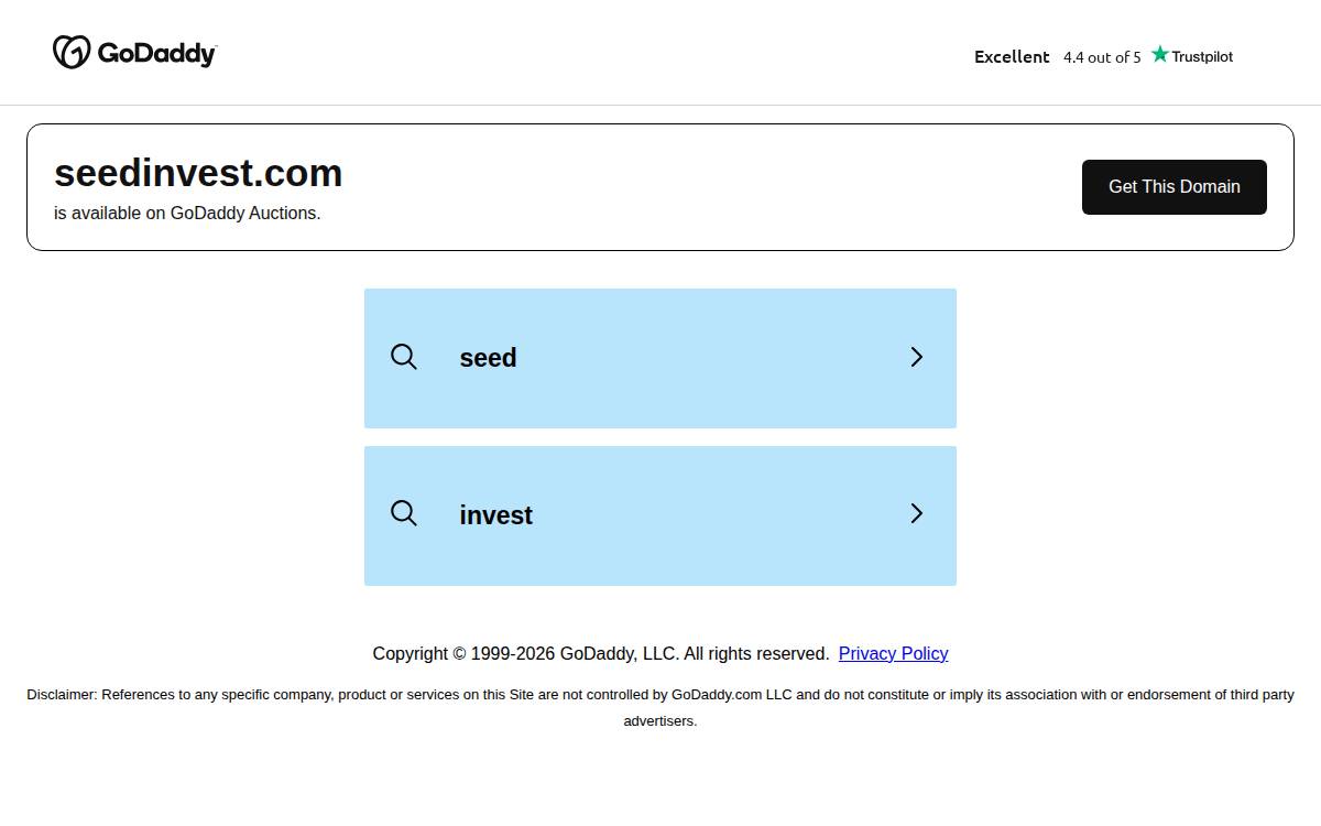 SeedInvest website preview