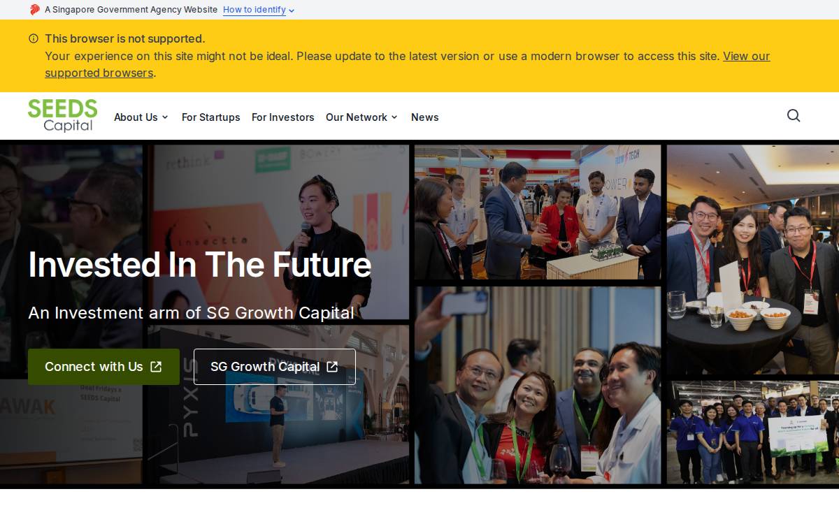 Seeds Capital website preview
