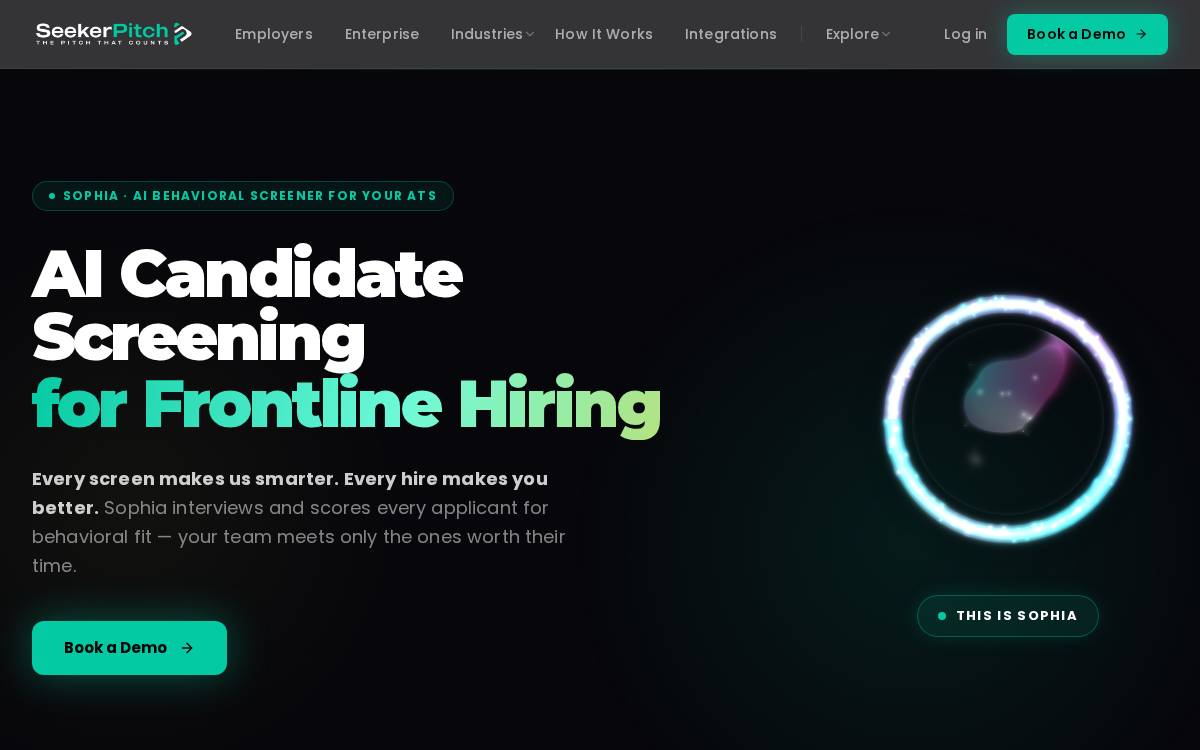 Seeker Pitch website preview