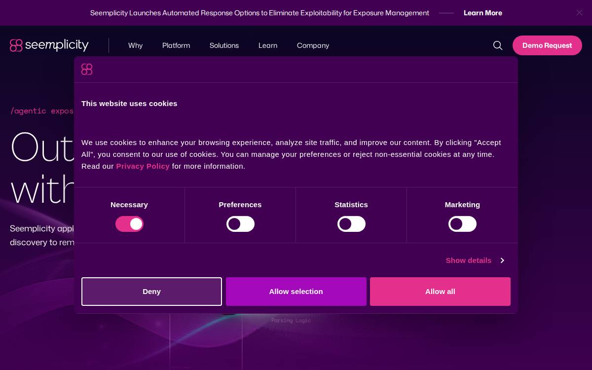 Seemplicity website preview