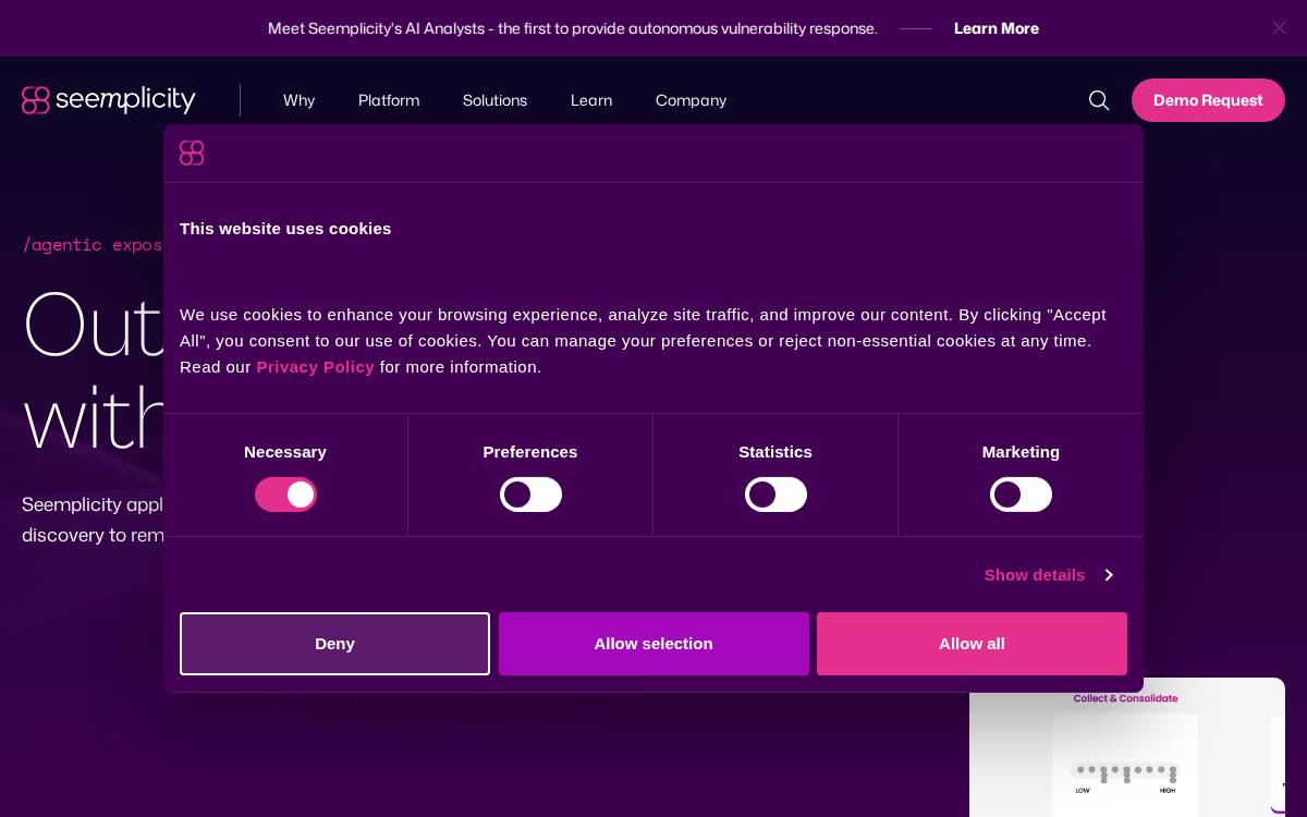Seemplicity website preview