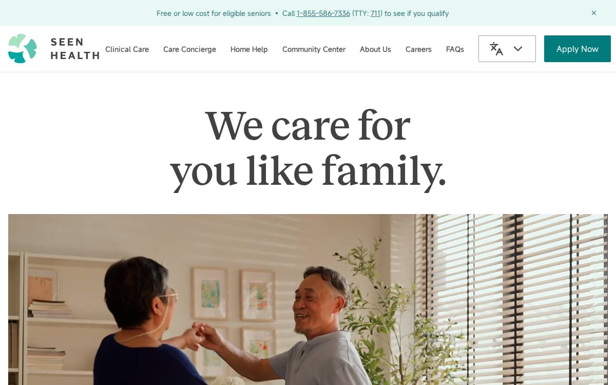 Seen Health website preview