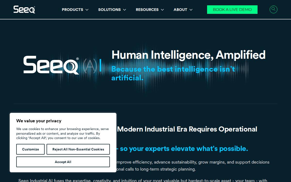 Seeq website preview