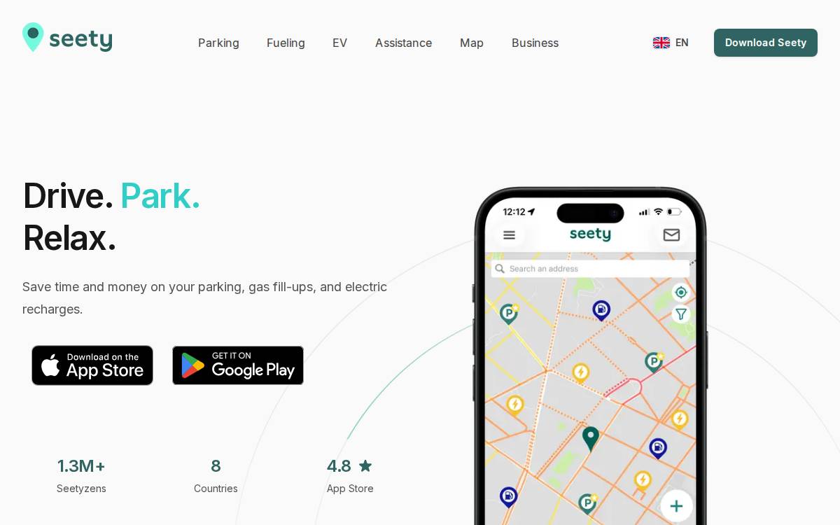 Seety website preview
