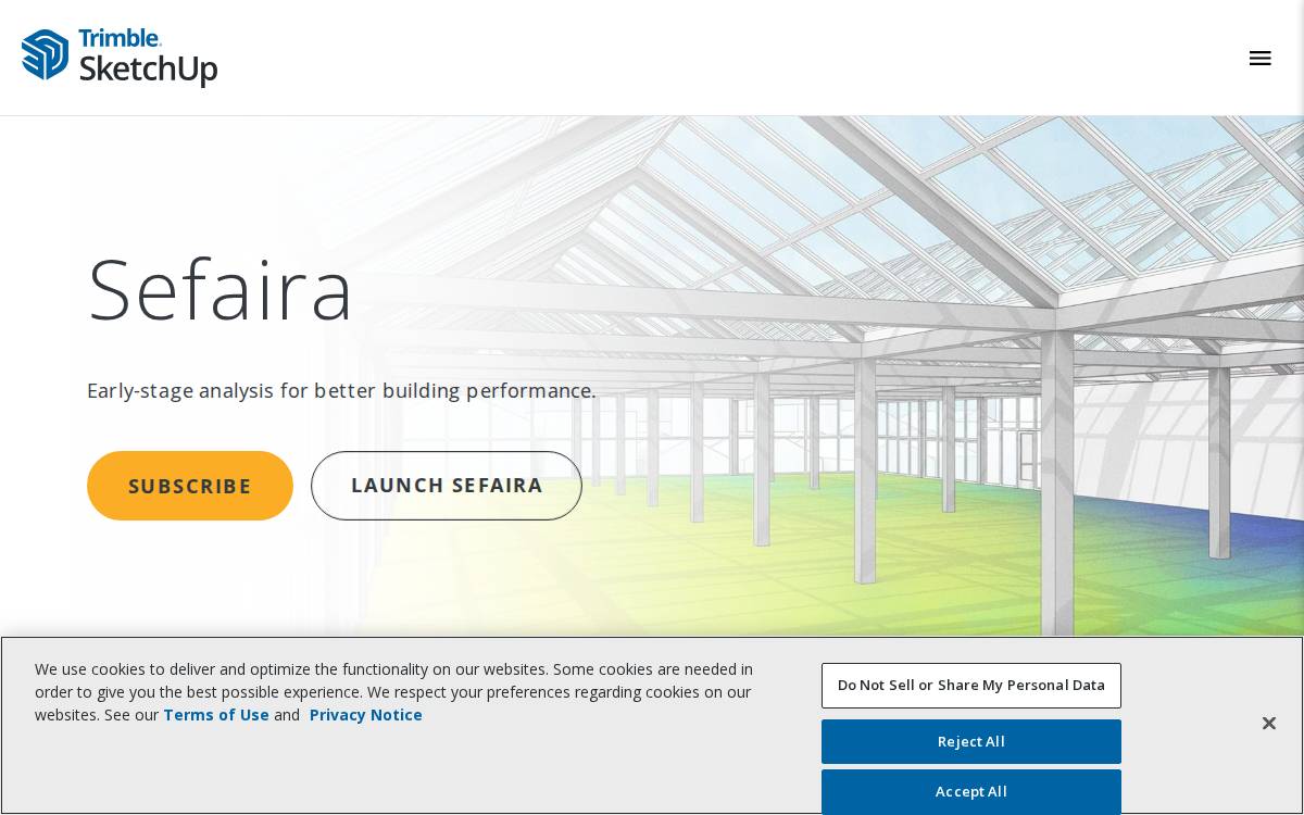 Sefaira website preview