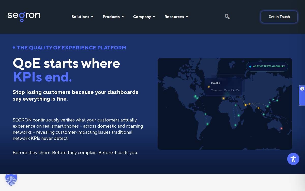 Segron website preview